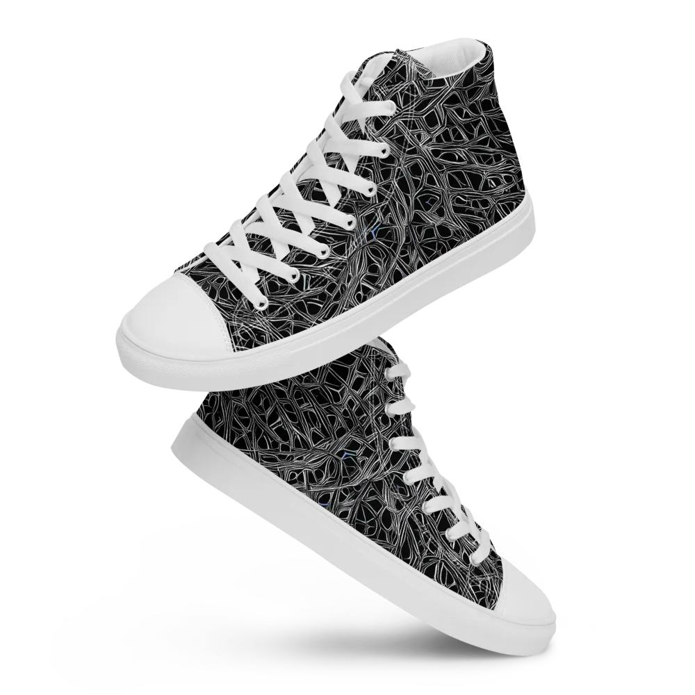 Whitewire on Men's High Top Canvas Shoes — Front