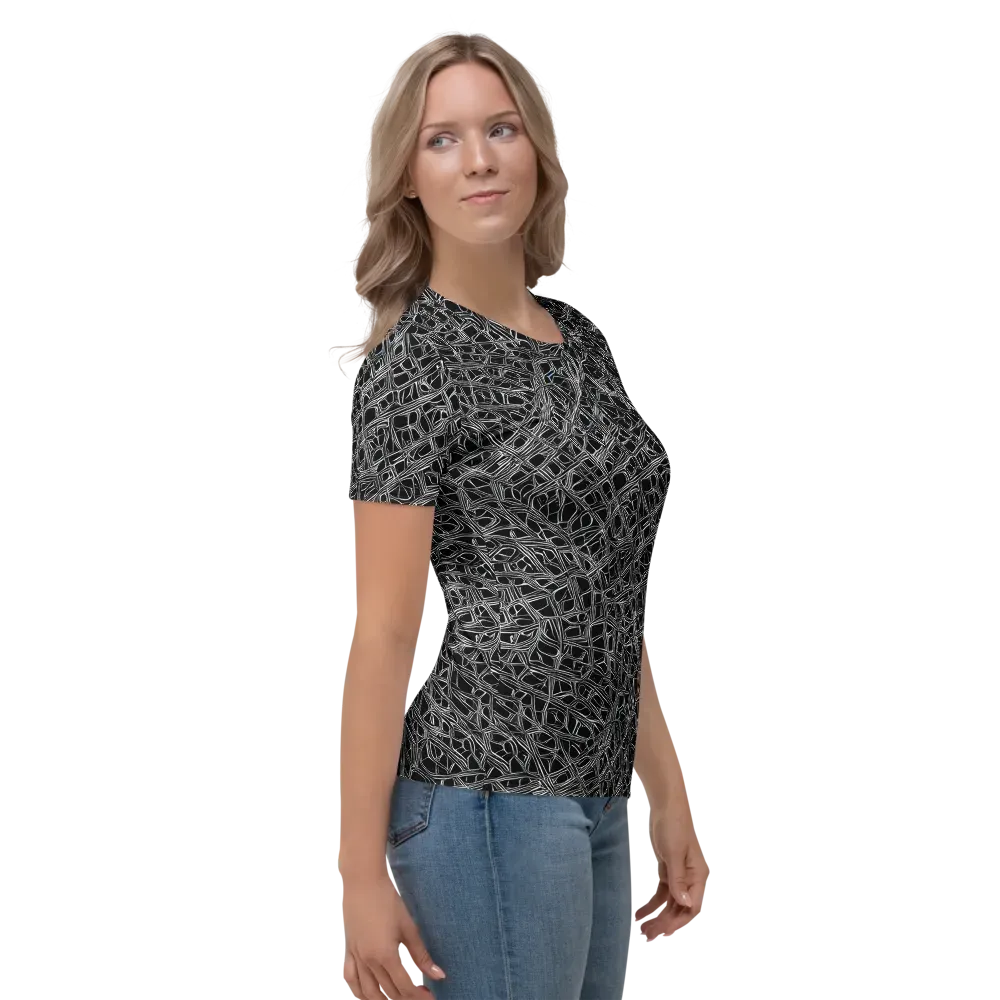 Whitewire on Women's Crew Neck T-Shirt — Right