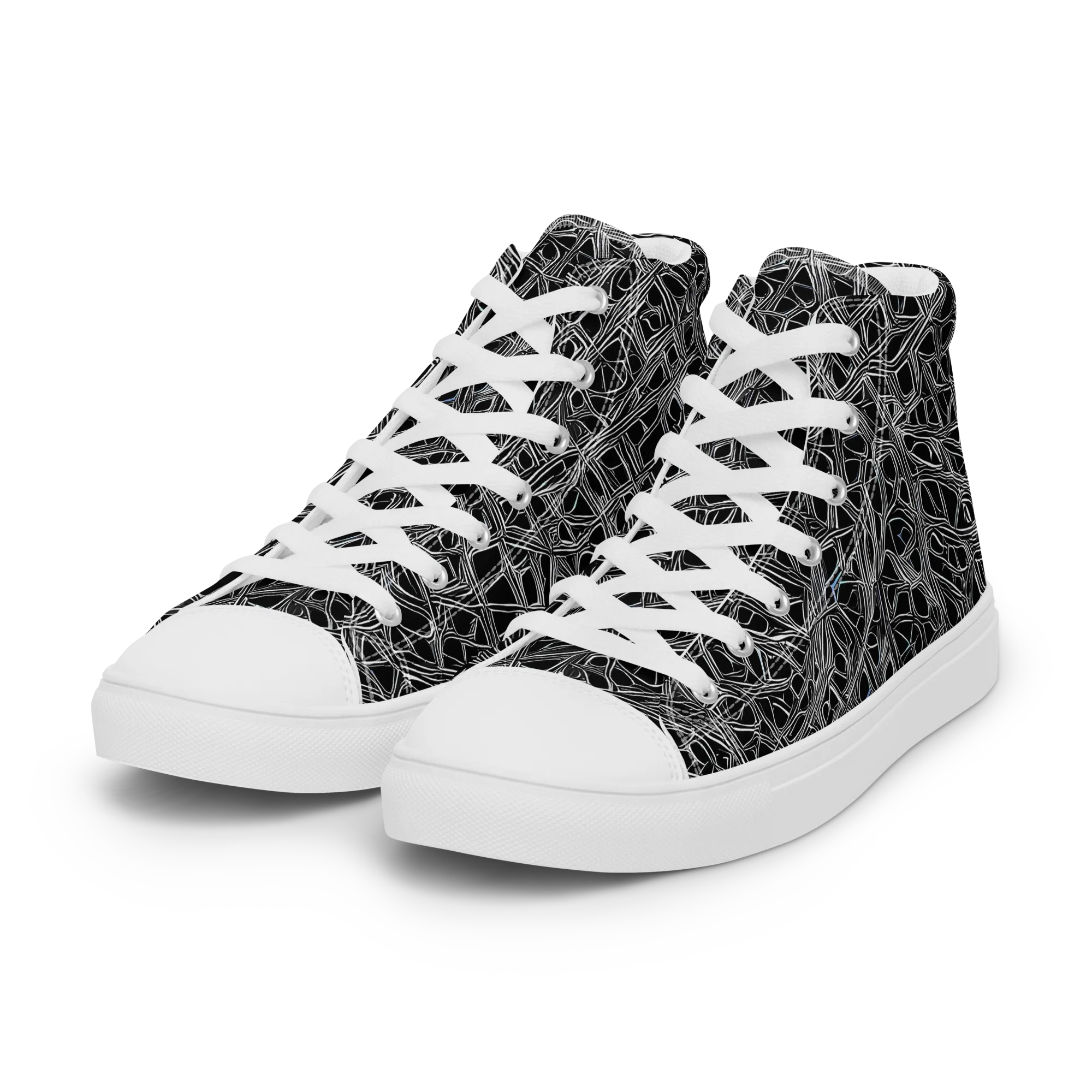 Whitewire on Women's High Top Canvas Shoes — Left Front