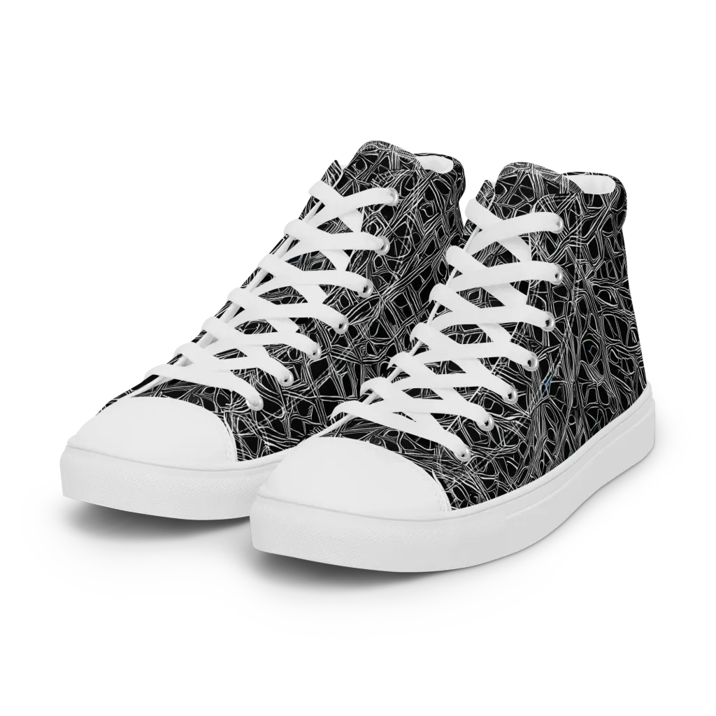 Whitewire on Women's High Top Canvas Shoes — Left Front