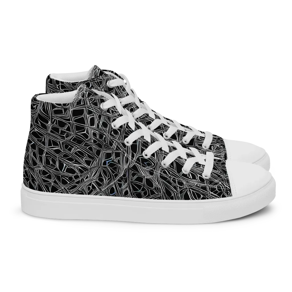 Whitewire on Women's High Top Canvas Shoes — Right