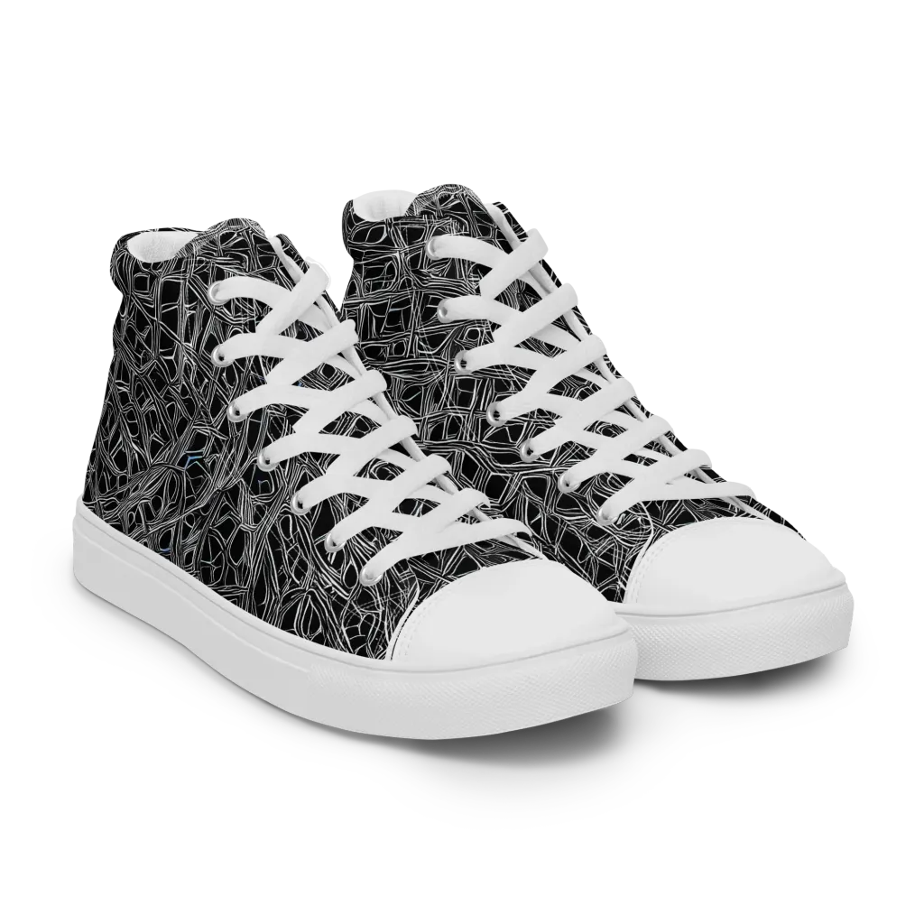 Whitewire on Women's High Top Canvas Shoes — Right Front