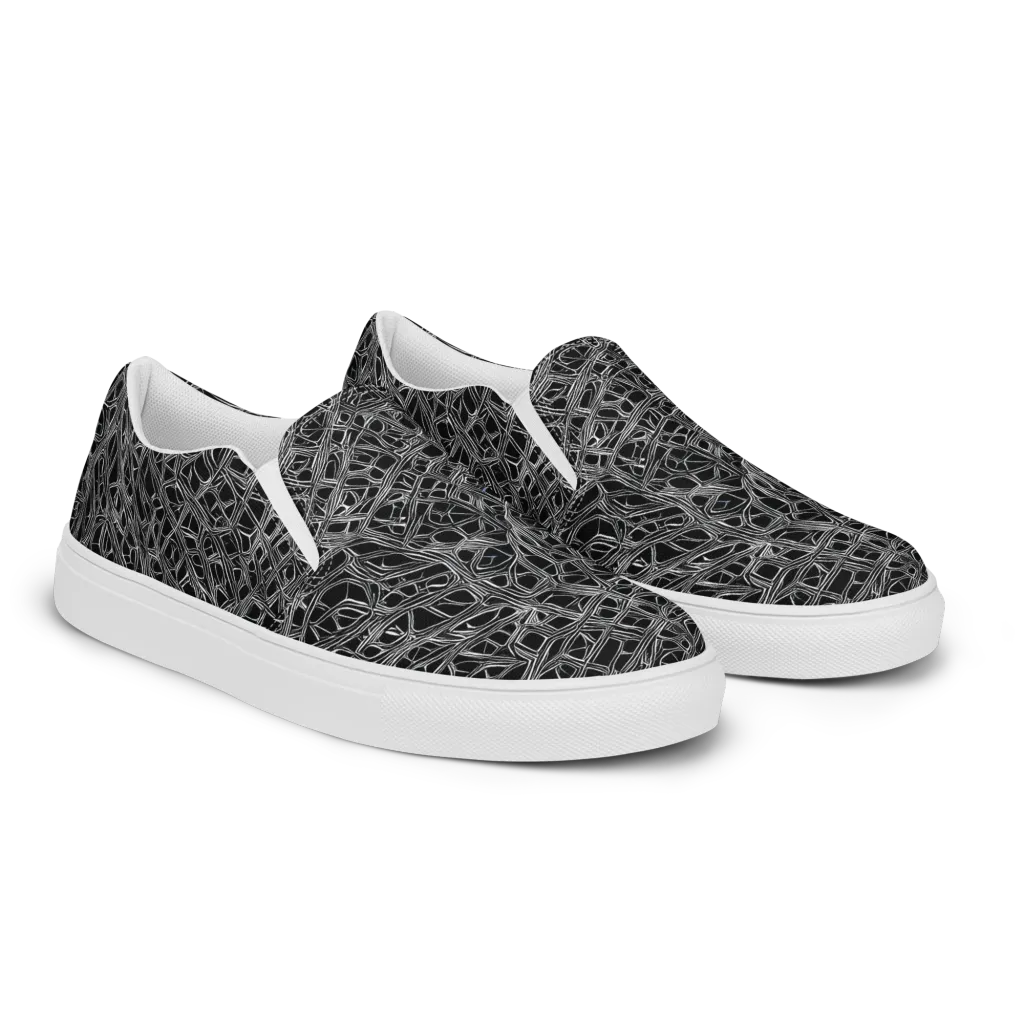 Whitewire on Men's Slip-On Canvas Shoes — Right Front