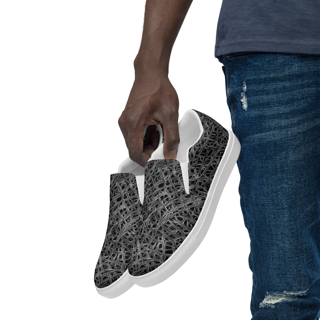 Whitewire on Men's Slip-On Canvas Shoes — Left Front