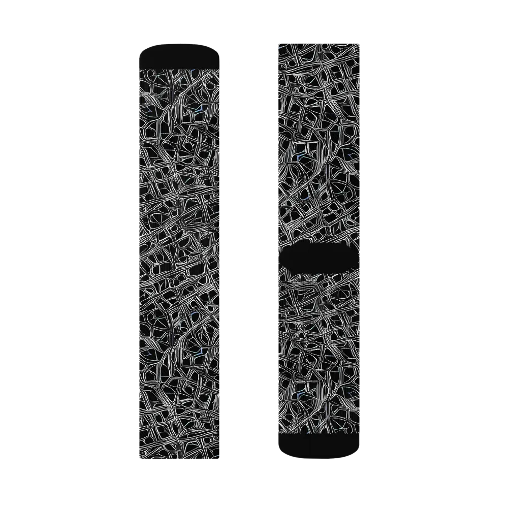 Whitewire on Socks — Right Sock