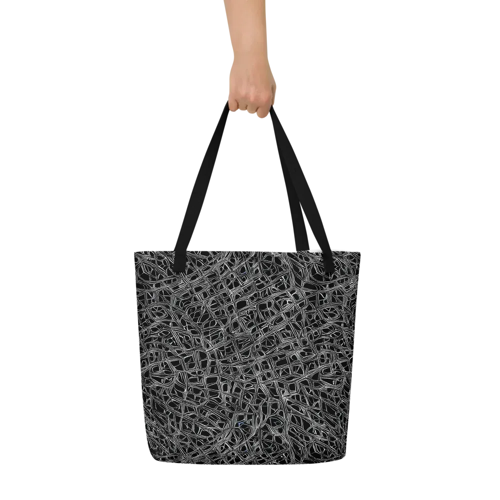 Whitewire on Large Tote Bag W/ Pocket — Front