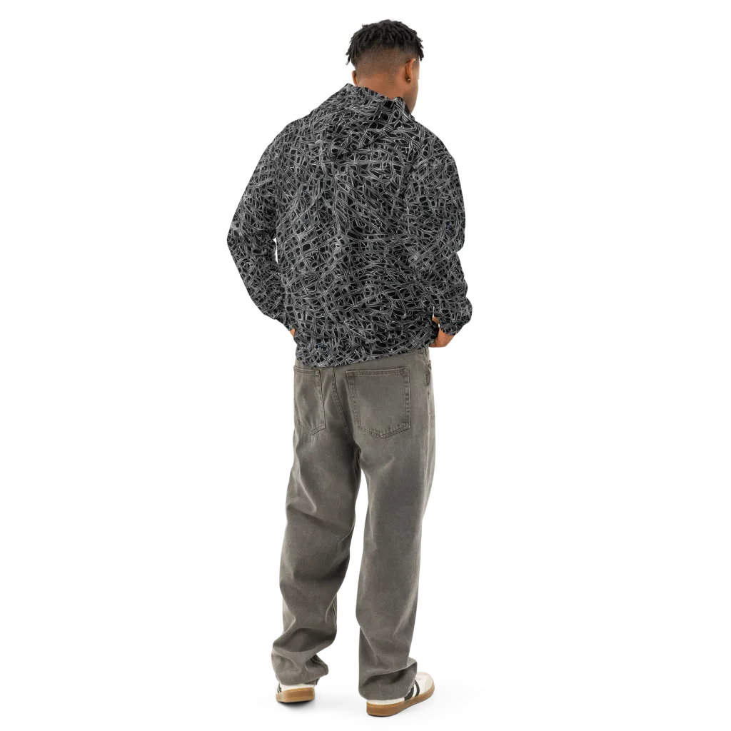 Whitewire on Cotton Hoodie — Back