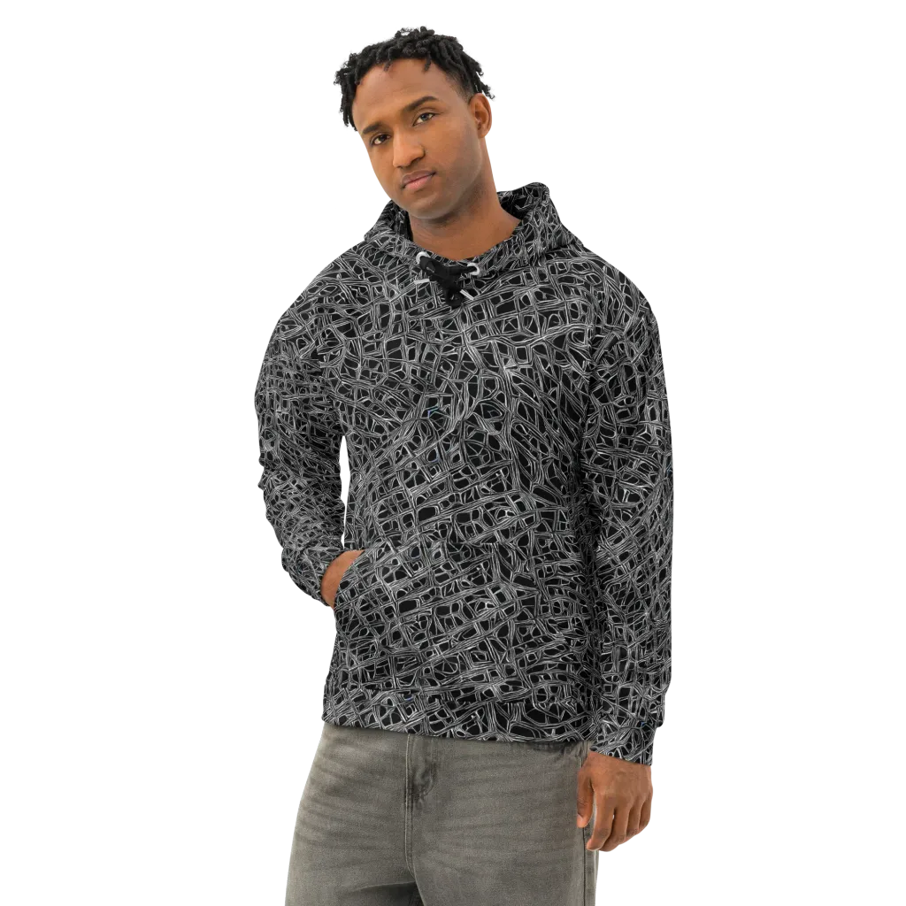 Whitewire on Cotton Hoodie — Left Front