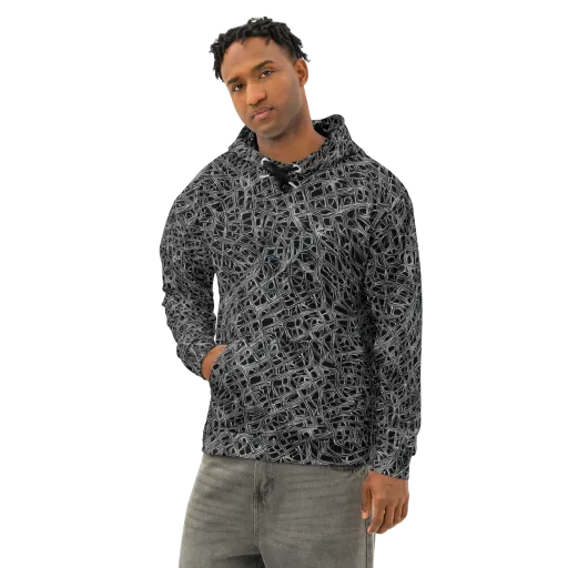 Whitewire on a Cotton Hoodie