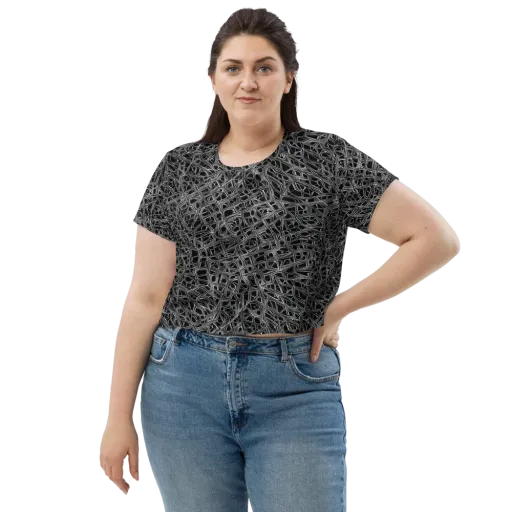 Whitewire on a Crop Tee