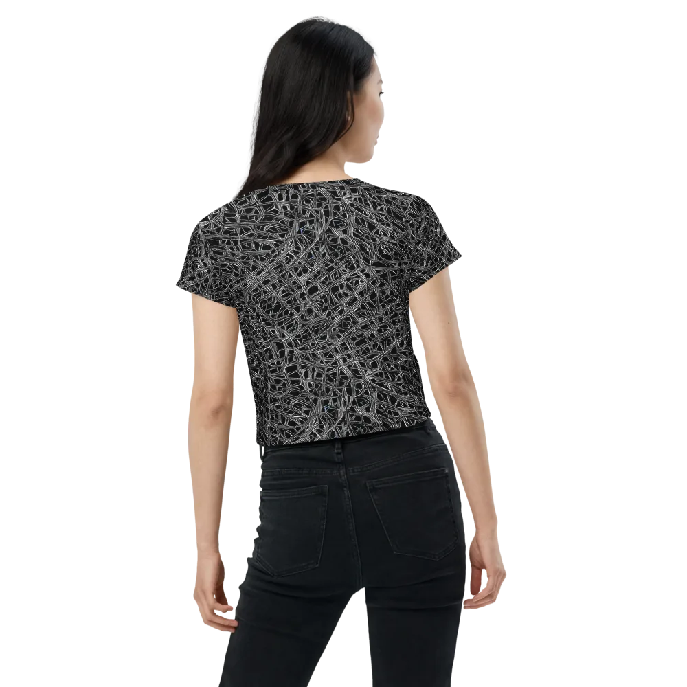 Whitewire on Crop Tee — Back