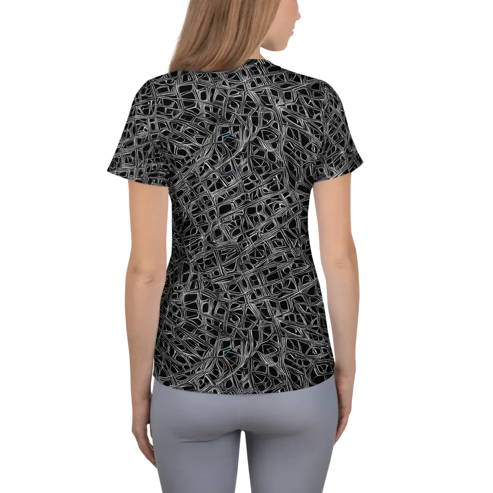 Whitewire on Women's Athletic T-Shirt — Back