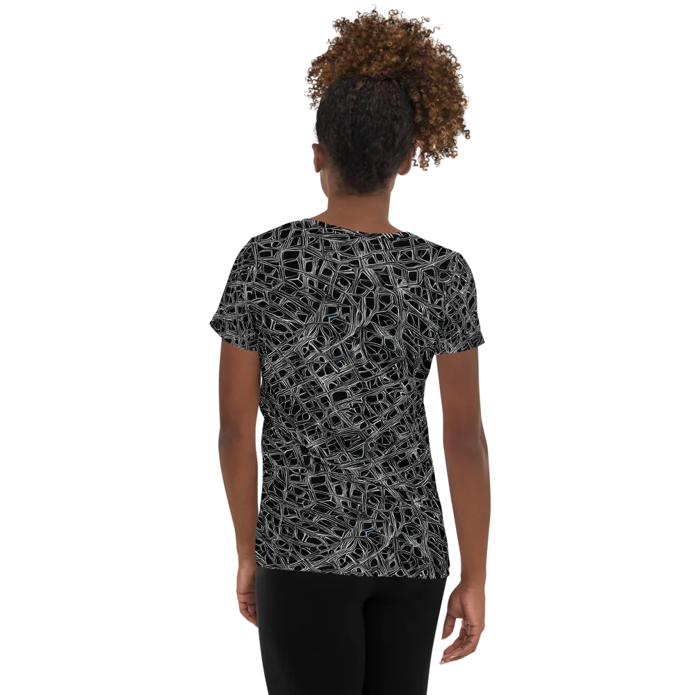 Whitewire on Women's Athletic T-Shirt — Back