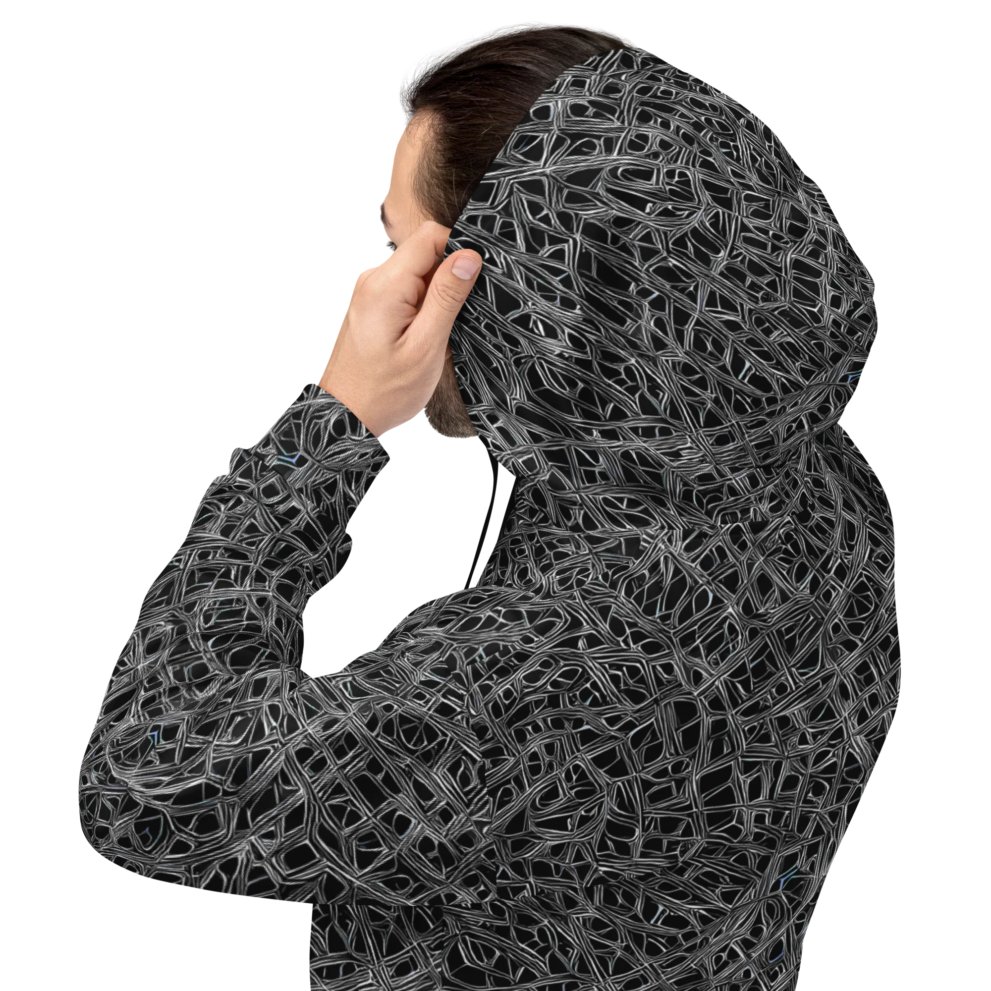 Whitewire on Hoodie — Back