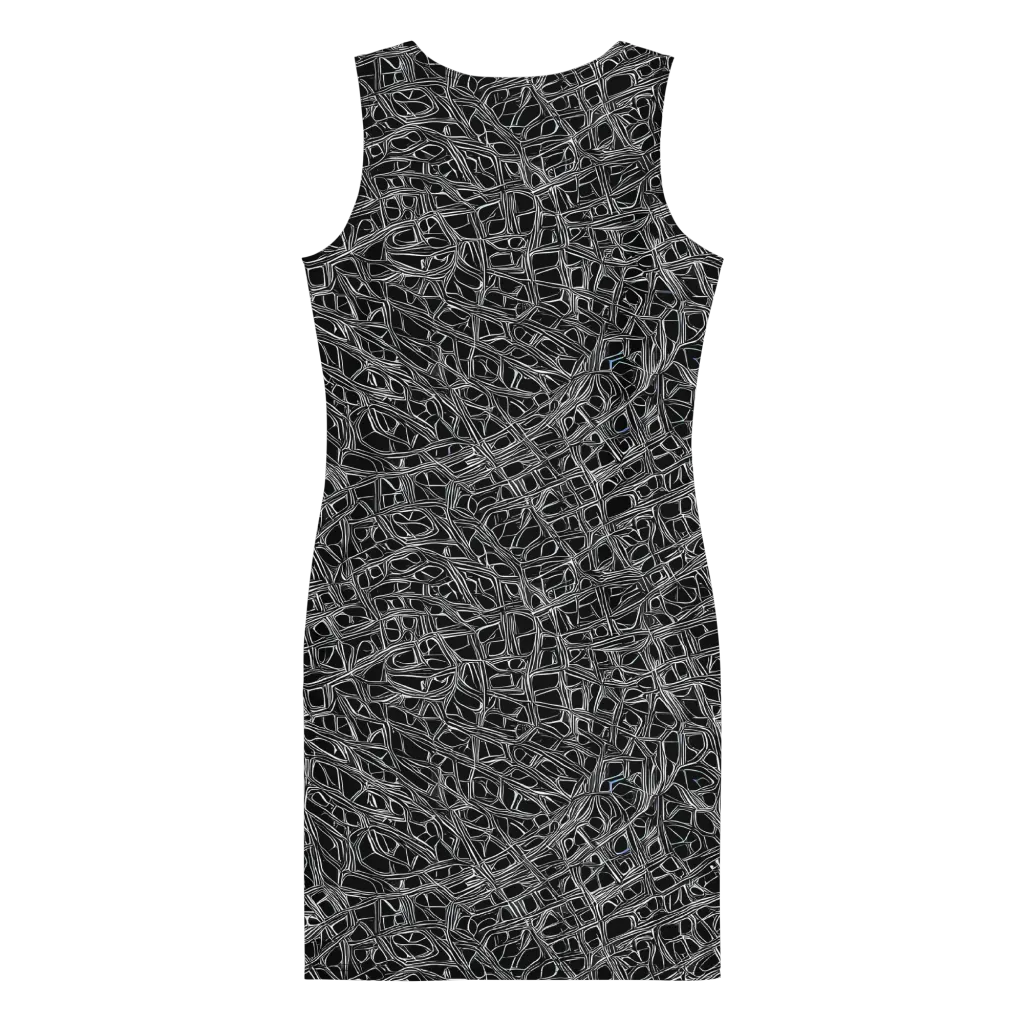 Whitewire on Bodycon Dress — Back