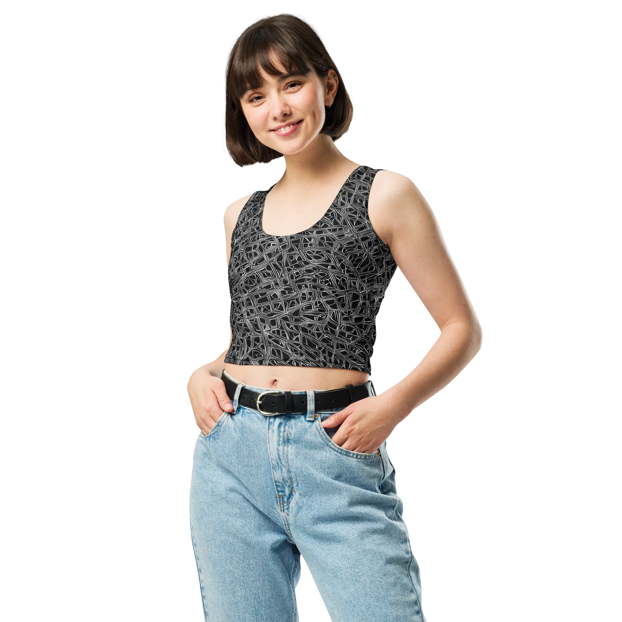 Whitewire on Crop Top — Front