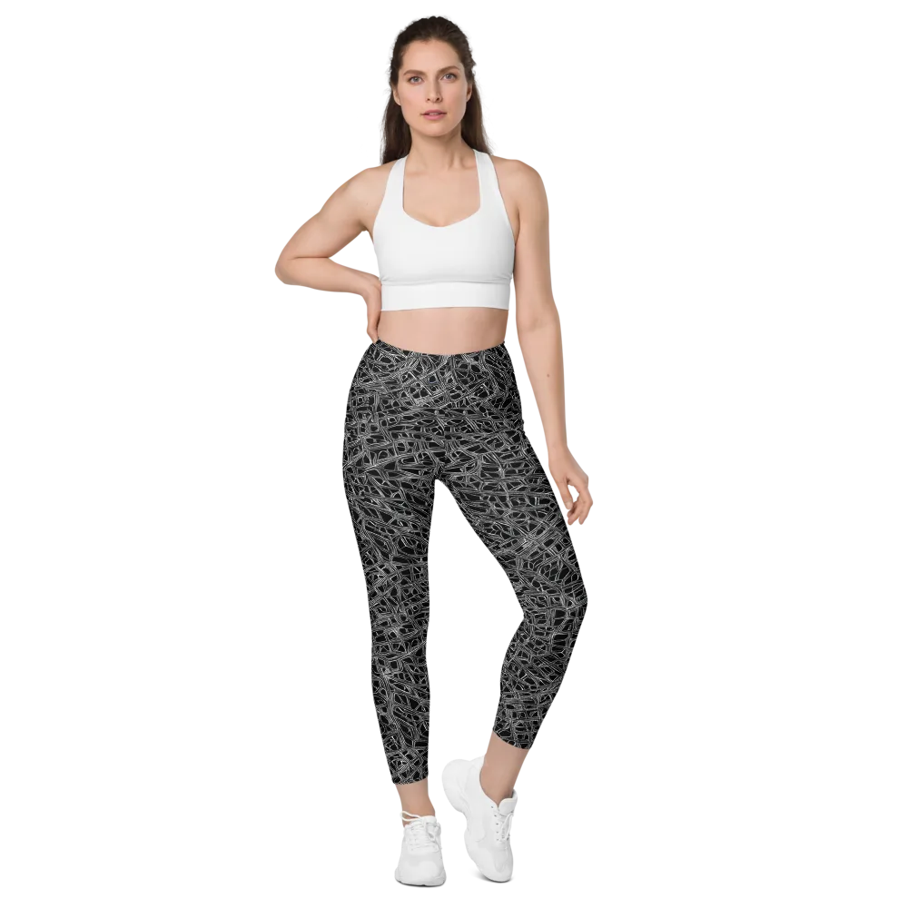 Whitewire on Leggings with Pockets — Front