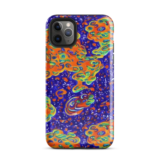 Blue Flame Bloom on a Tough Case for iPhone®