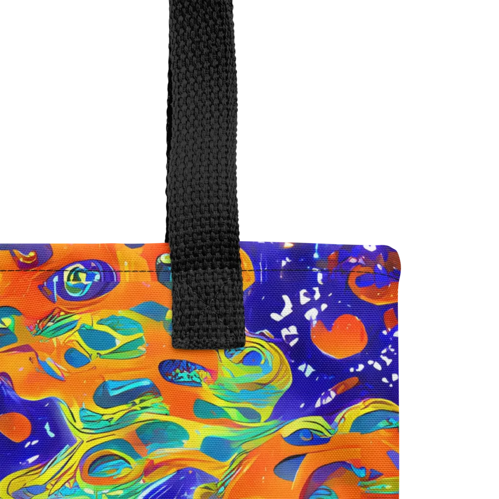 Blue Flame Bloom on Tote Bag — Product details