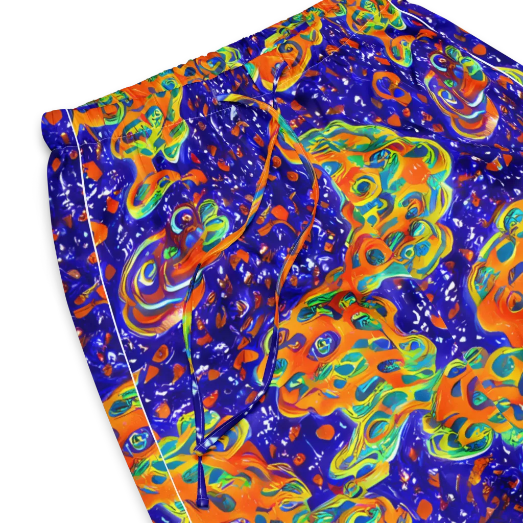 Blue Flame Bloom on Women's Pajama Pants — Product details