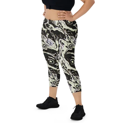 Black Opal Surge on a Capri Leggings