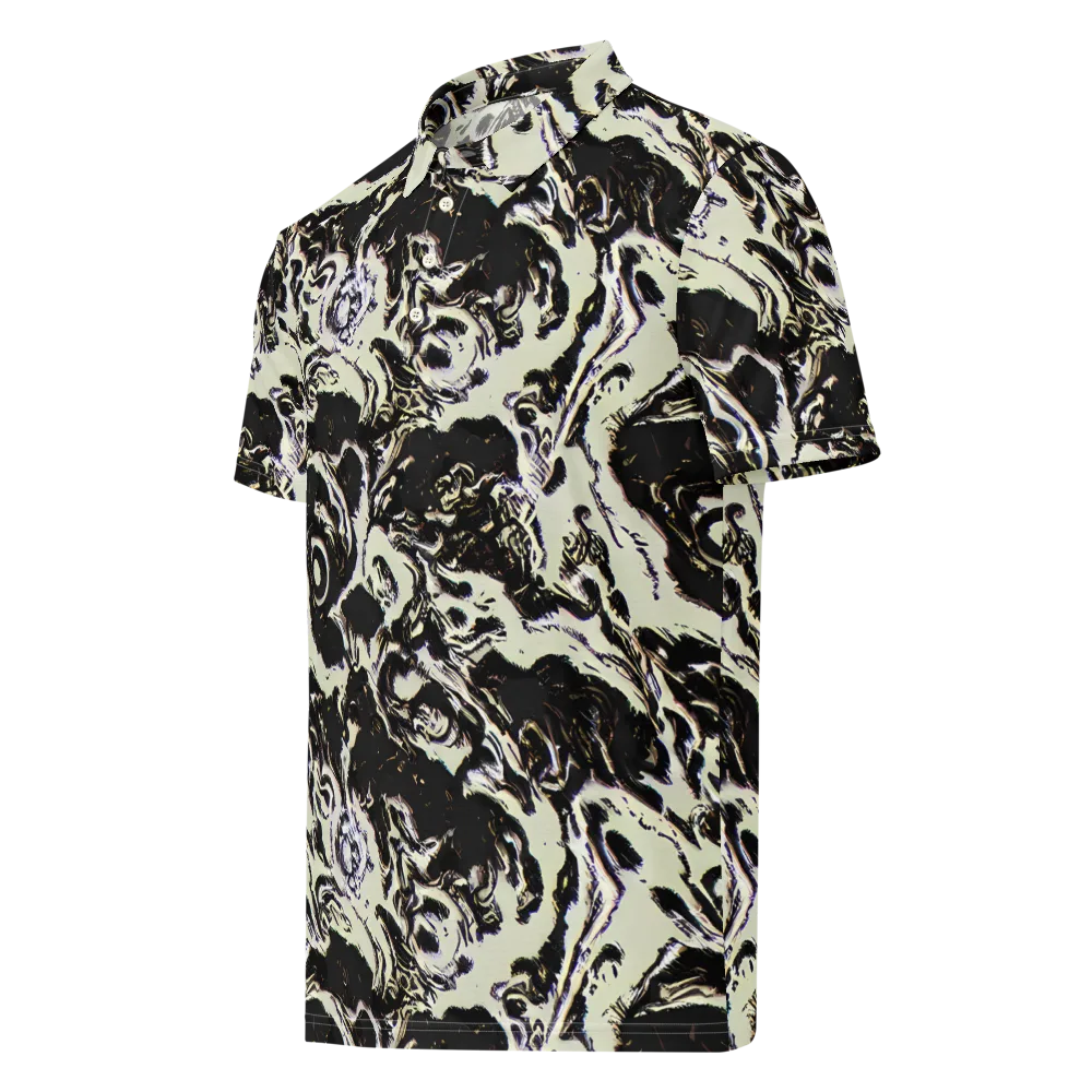 Black Opal Surge on Men's Slim Fit Polo Shirt — Left Front