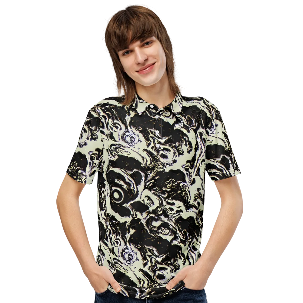 Black Opal Surge on Men's Slim Fit Polo Shirt — Front