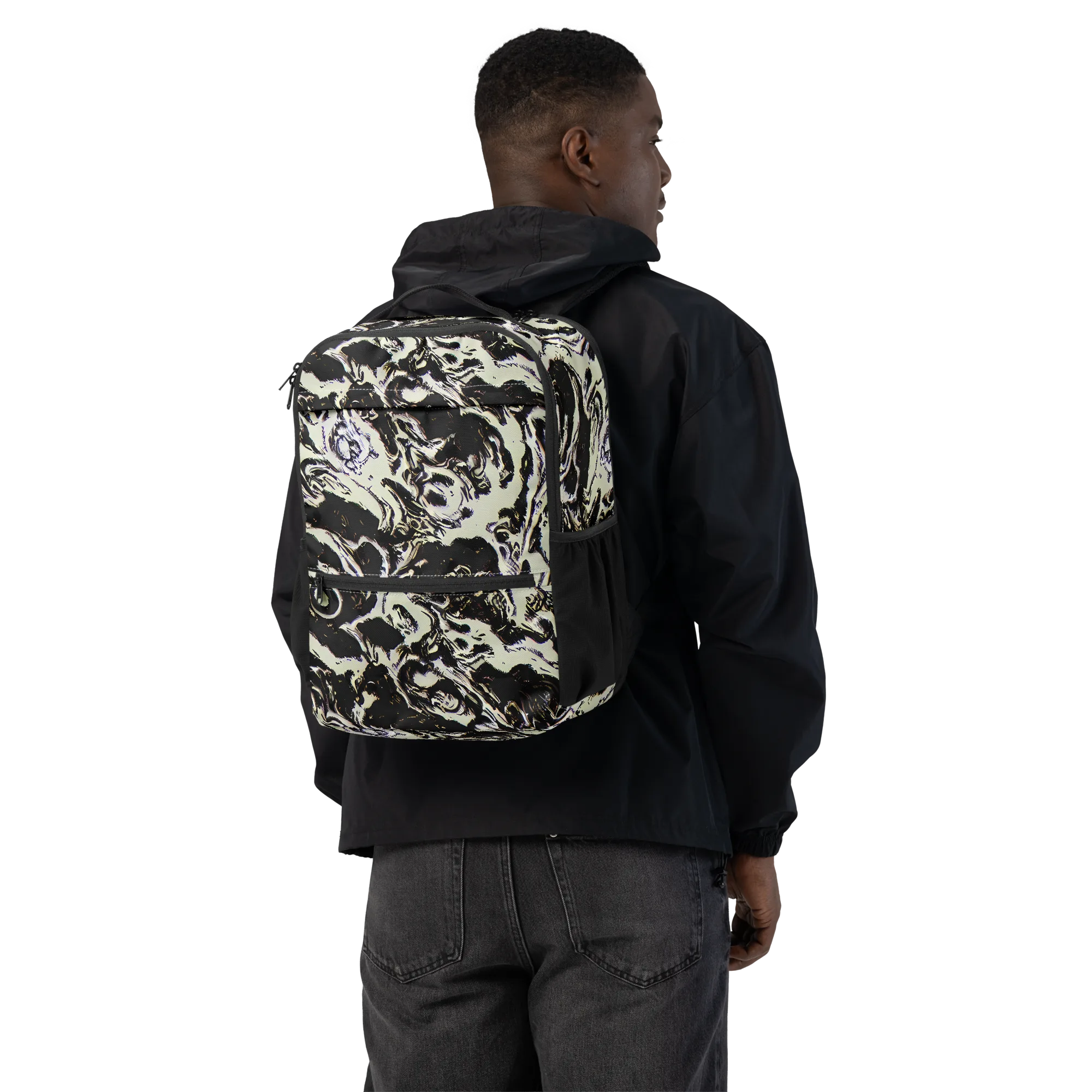 Black Opal Surge on Utility Backpack — Back
