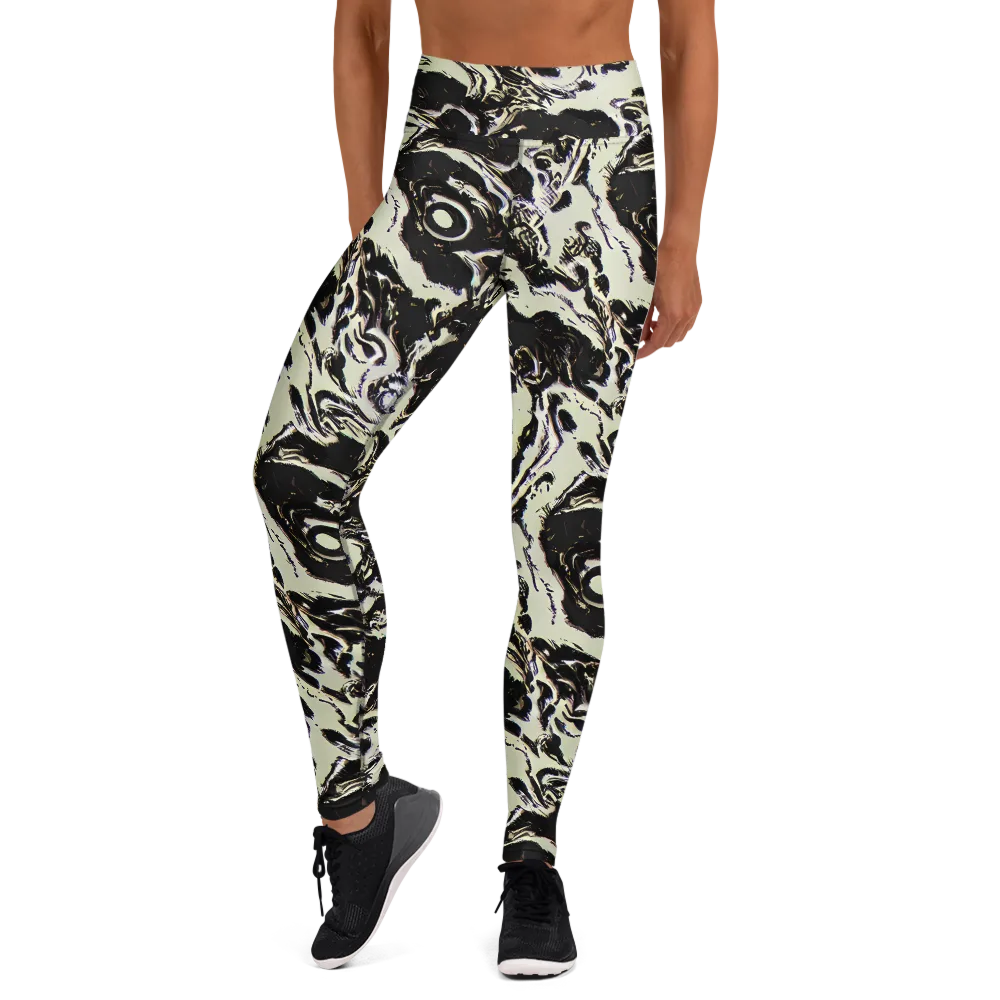 Black Opal Surge on Yoga Leggings — Front