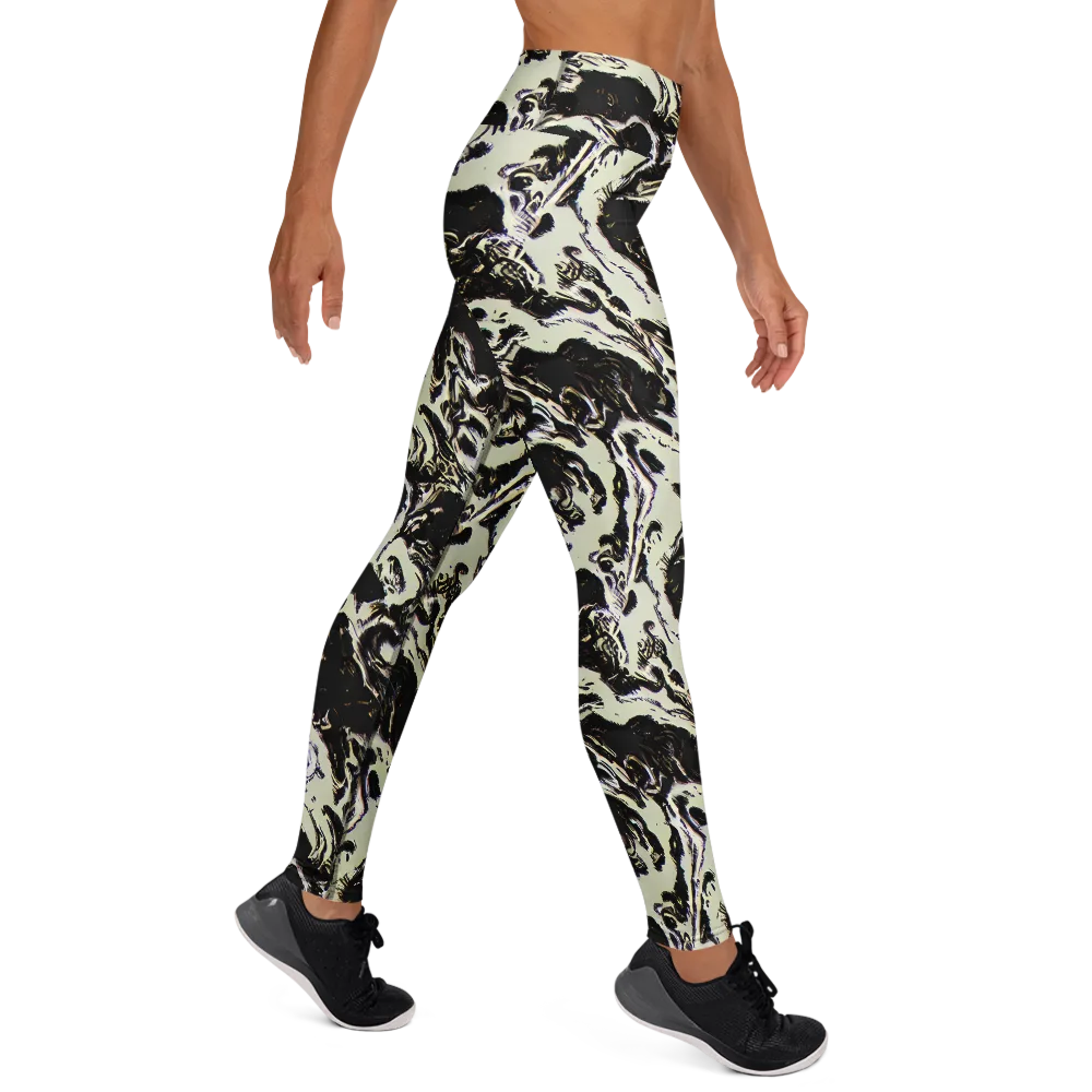 Black Opal Surge on Yoga Leggings — Right