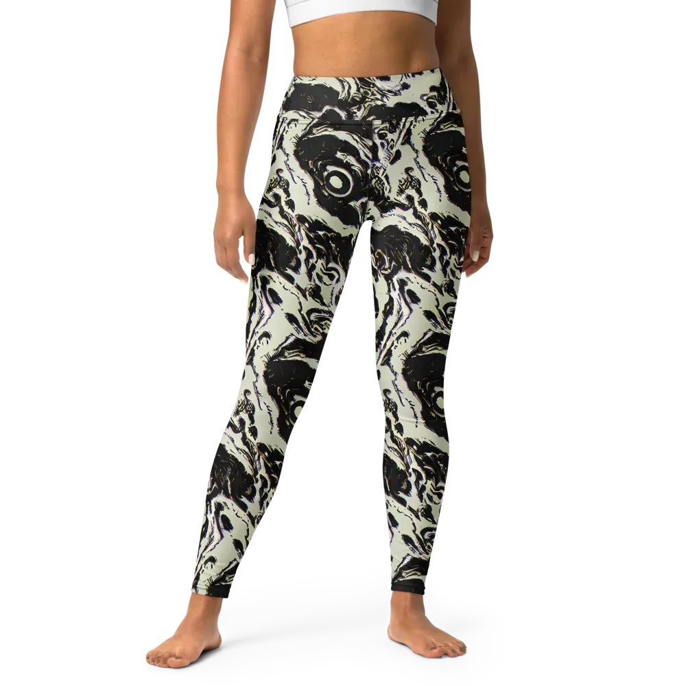 Black Opal Surge on Yoga Leggings — Front
