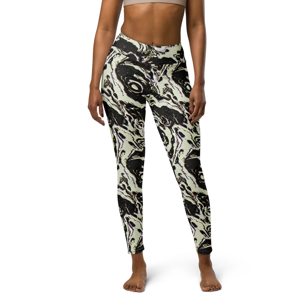 Black Opal Surge on Yoga Leggings — Front
