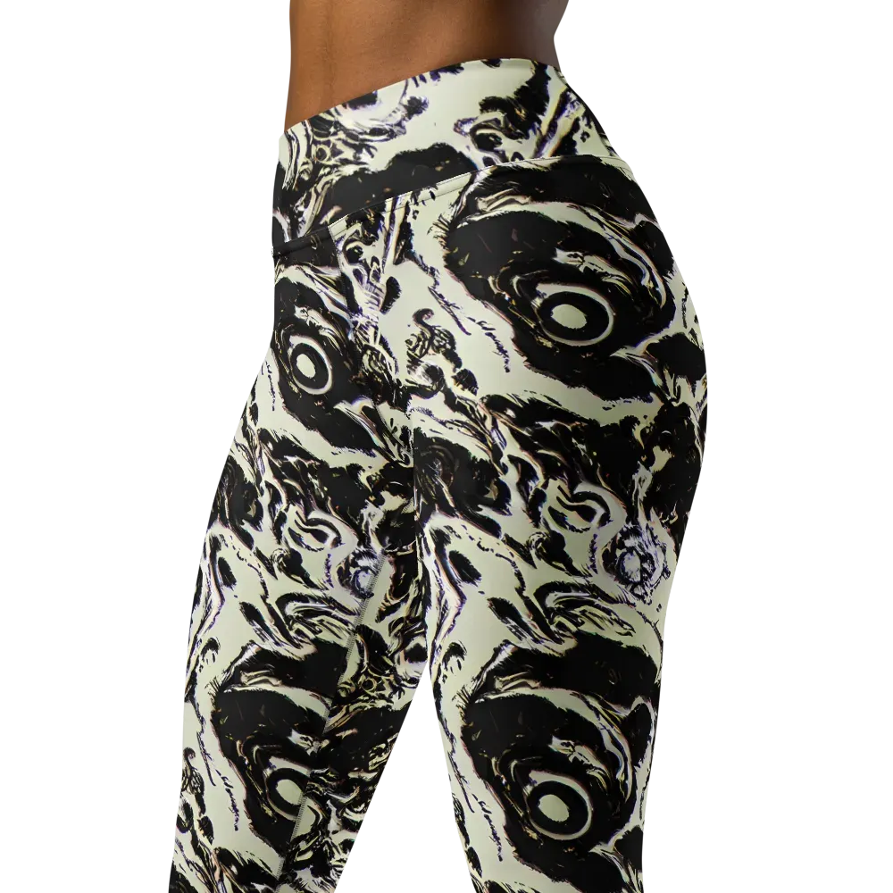 Black Opal Surge on Yoga Leggings — Left Front