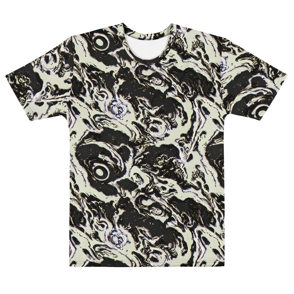 Black Opal Surge on Men's Cotton Crew Neck T-Shirt — Front