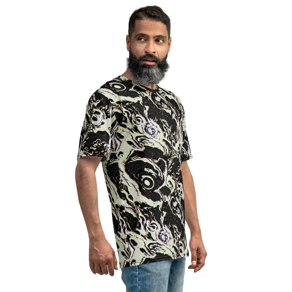 Black Opal Surge on Men's Crew Neck T-Shirt — Right