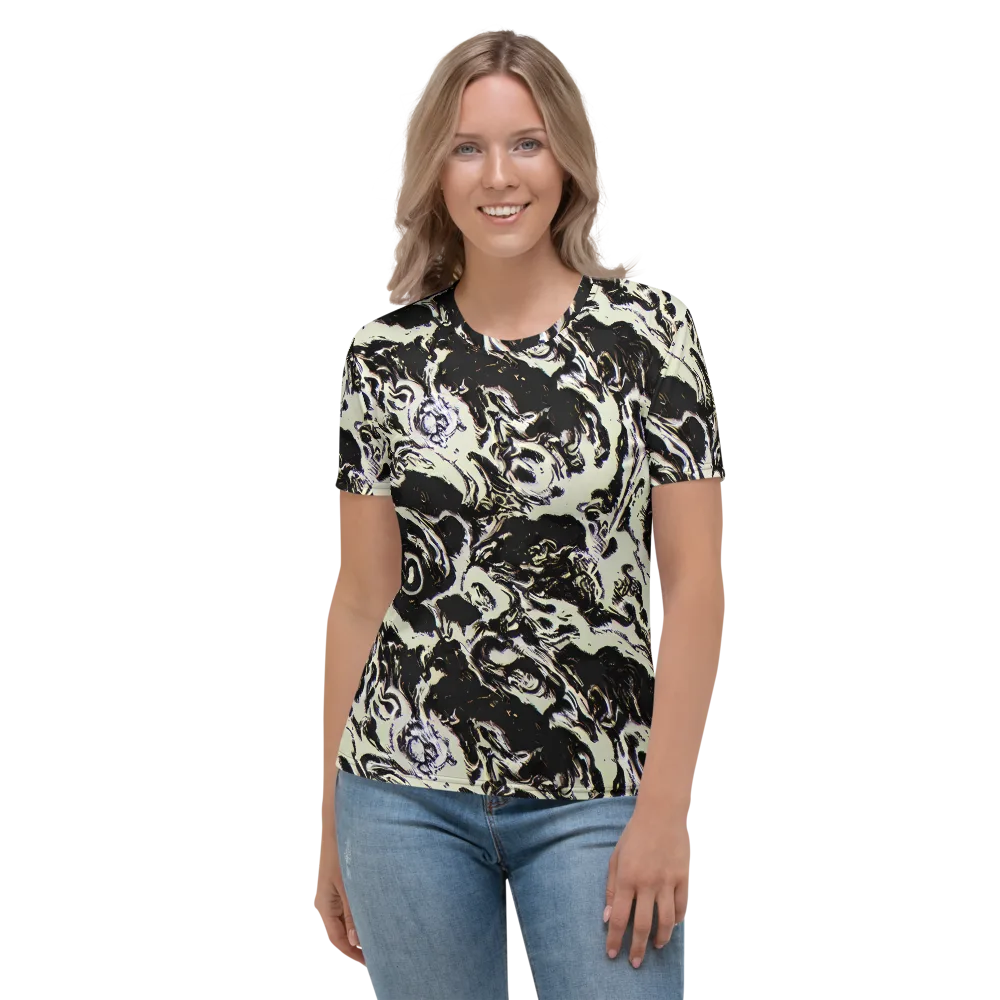 Black Opal Surge on Women's Crew Neck T-Shirt — Front