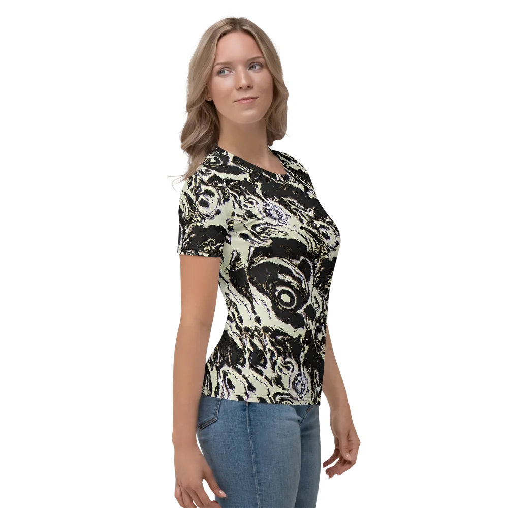 Black Opal Surge on Women's Crew Neck T-Shirt — Right