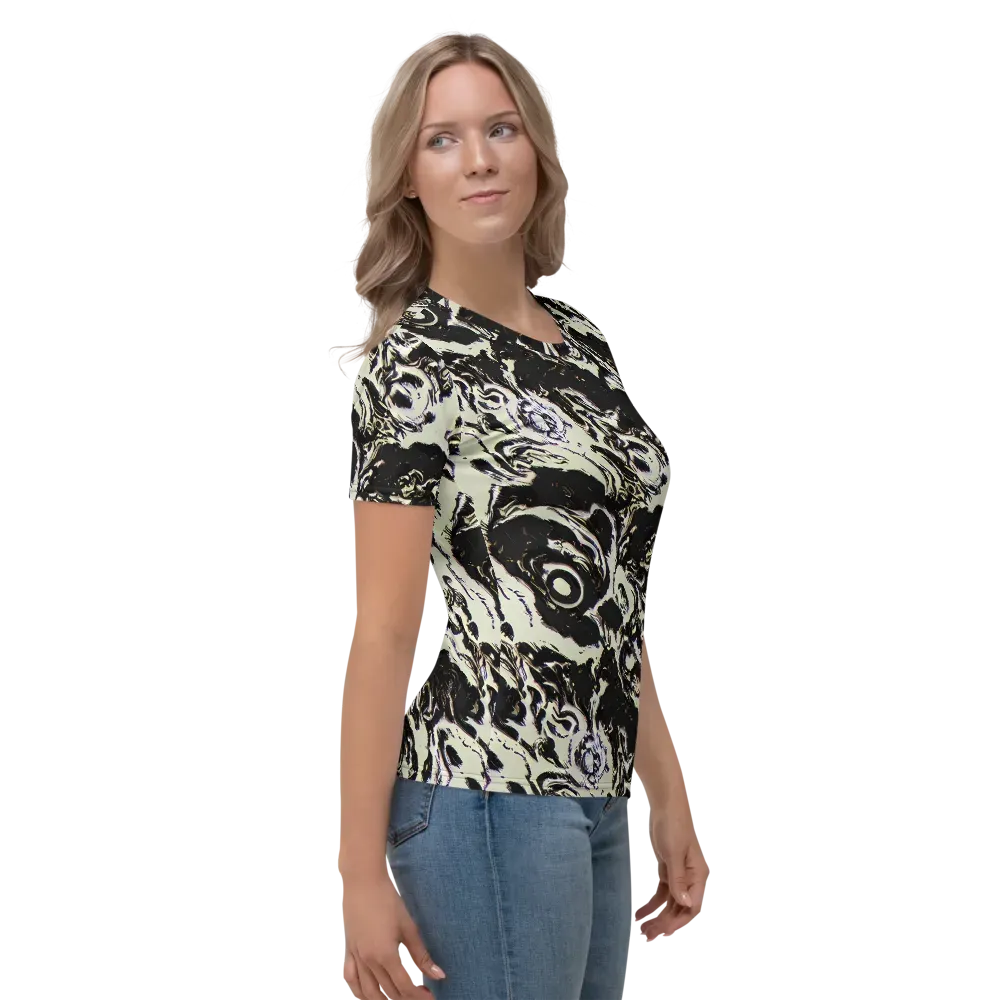 Black Opal Surge on Women's Crew Neck T-Shirt — Right