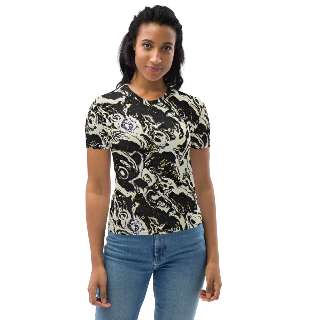 Black Opal Surge on Women's Crew Neck T-Shirt — Front