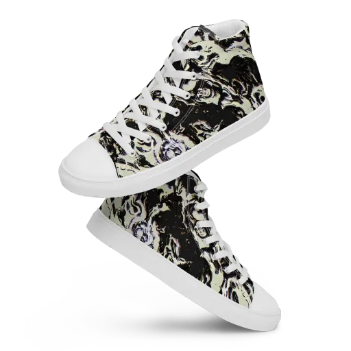 Black Opal Surge on a Women's High Top Canvas Shoes