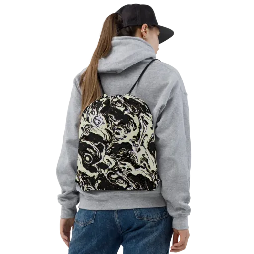 Black Opal Surge on a Drawstring Bag