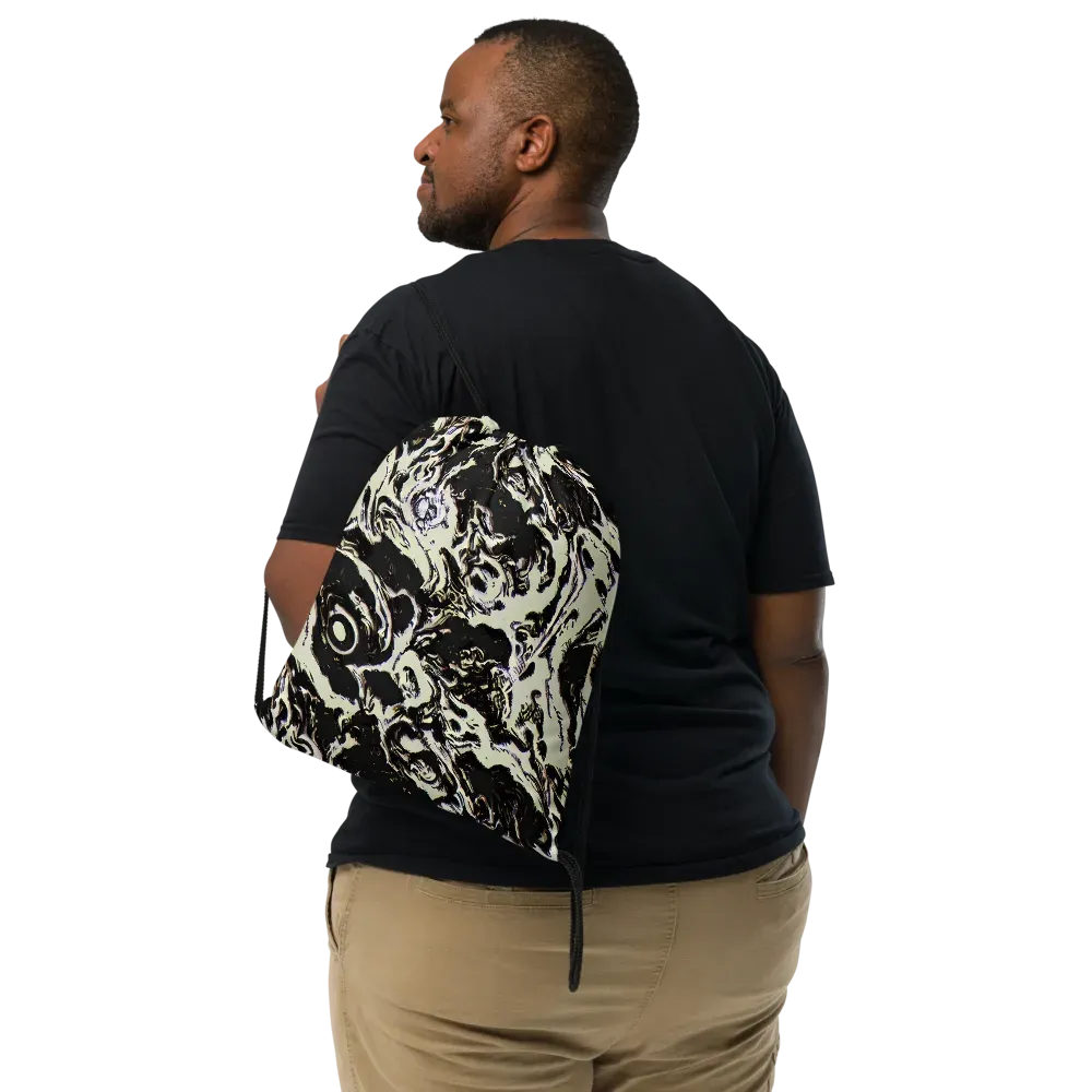 Black Opal Surge on Drawstring Bag — Front