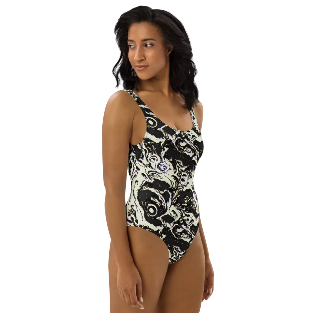 Black Opal Surge on One-Piece Swimsuit — Right