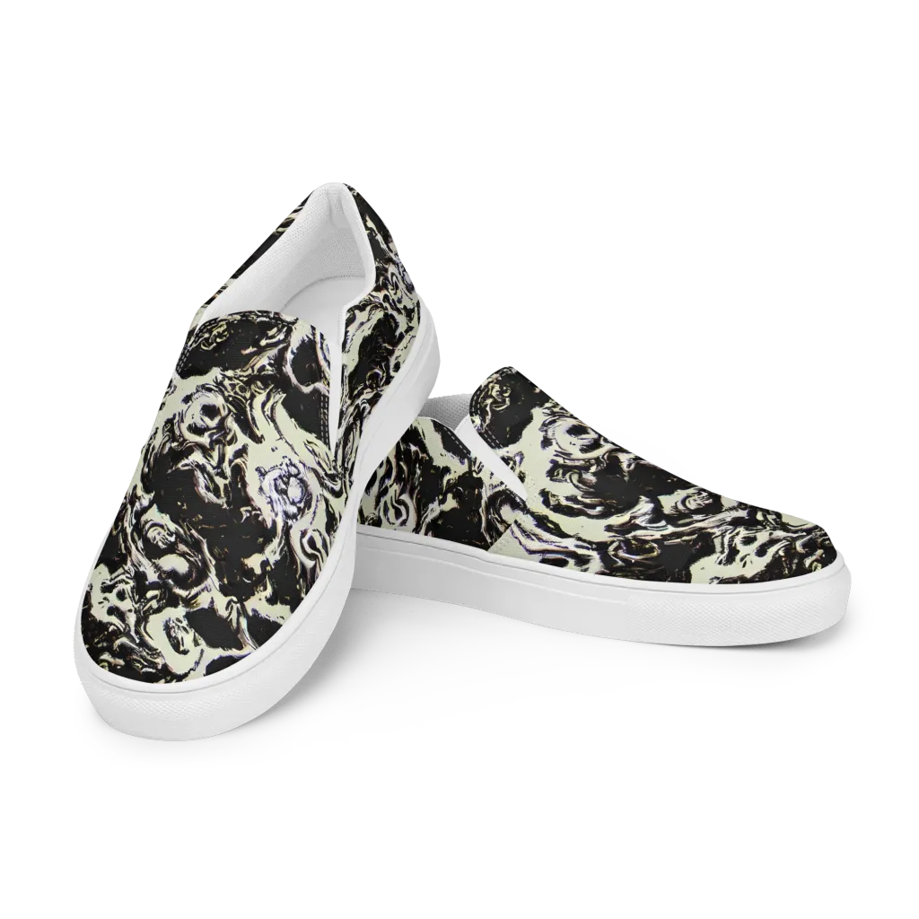 Black Opal Surge on Women's Slip-On Canvas Shoes — Left Front