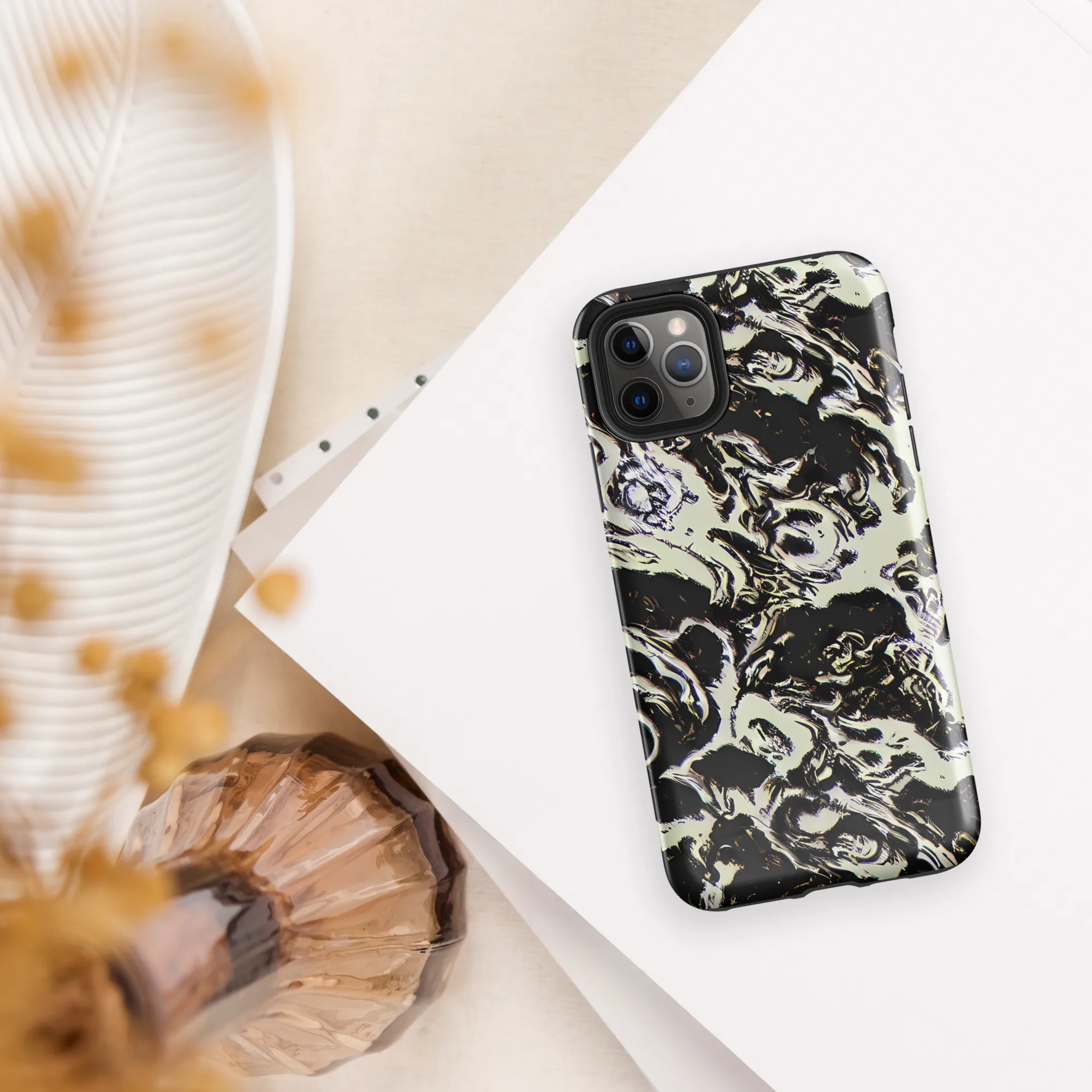 Black Opal Surge on Tough Case for iPhone® — Front