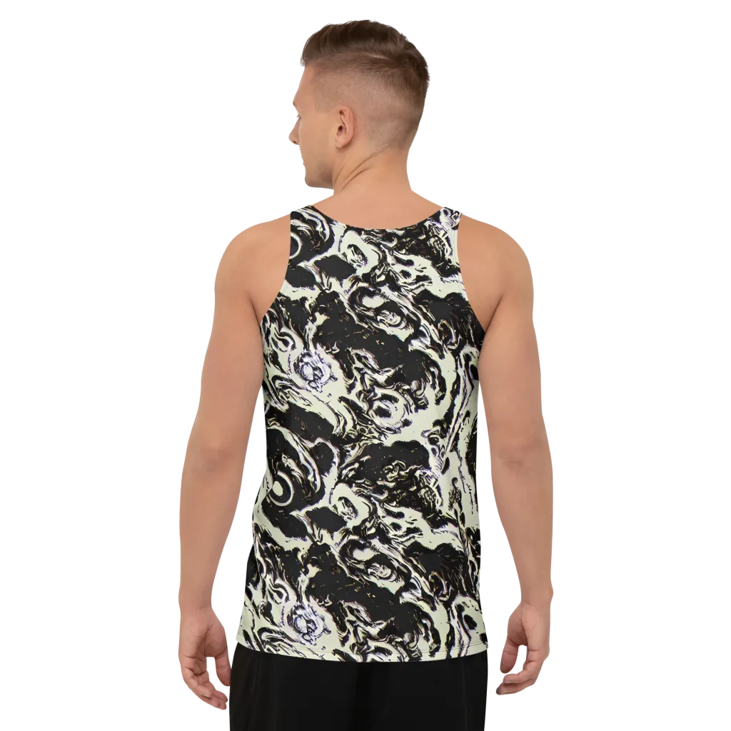 Black Opal Surge on Men's Tank Top — Back