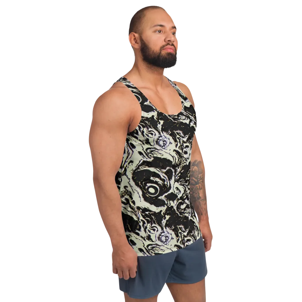 Black Opal Surge on Men's Tank Top — Right Front