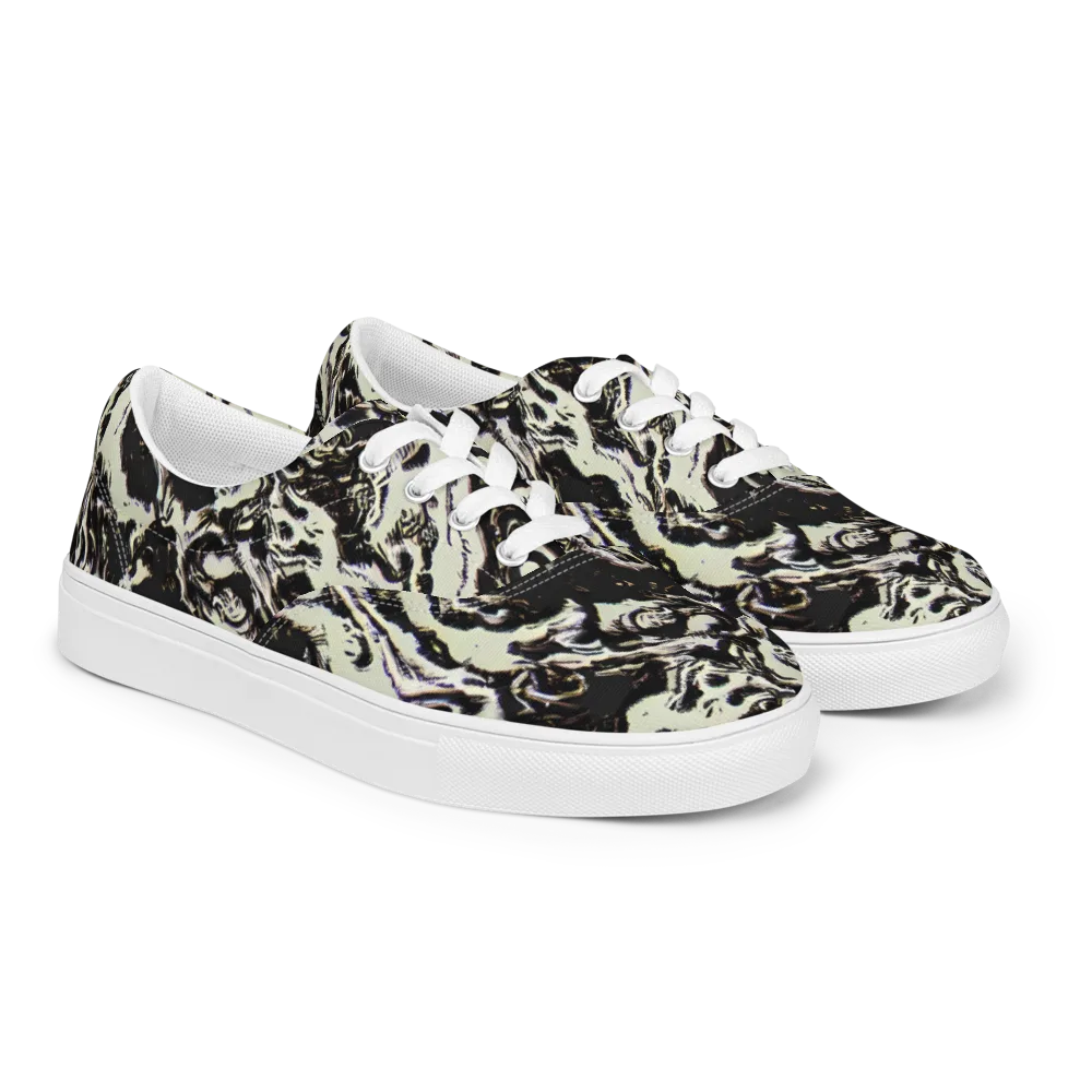 Black Opal Surge on Men's Lace-Up Canvas Shoes — Right Front