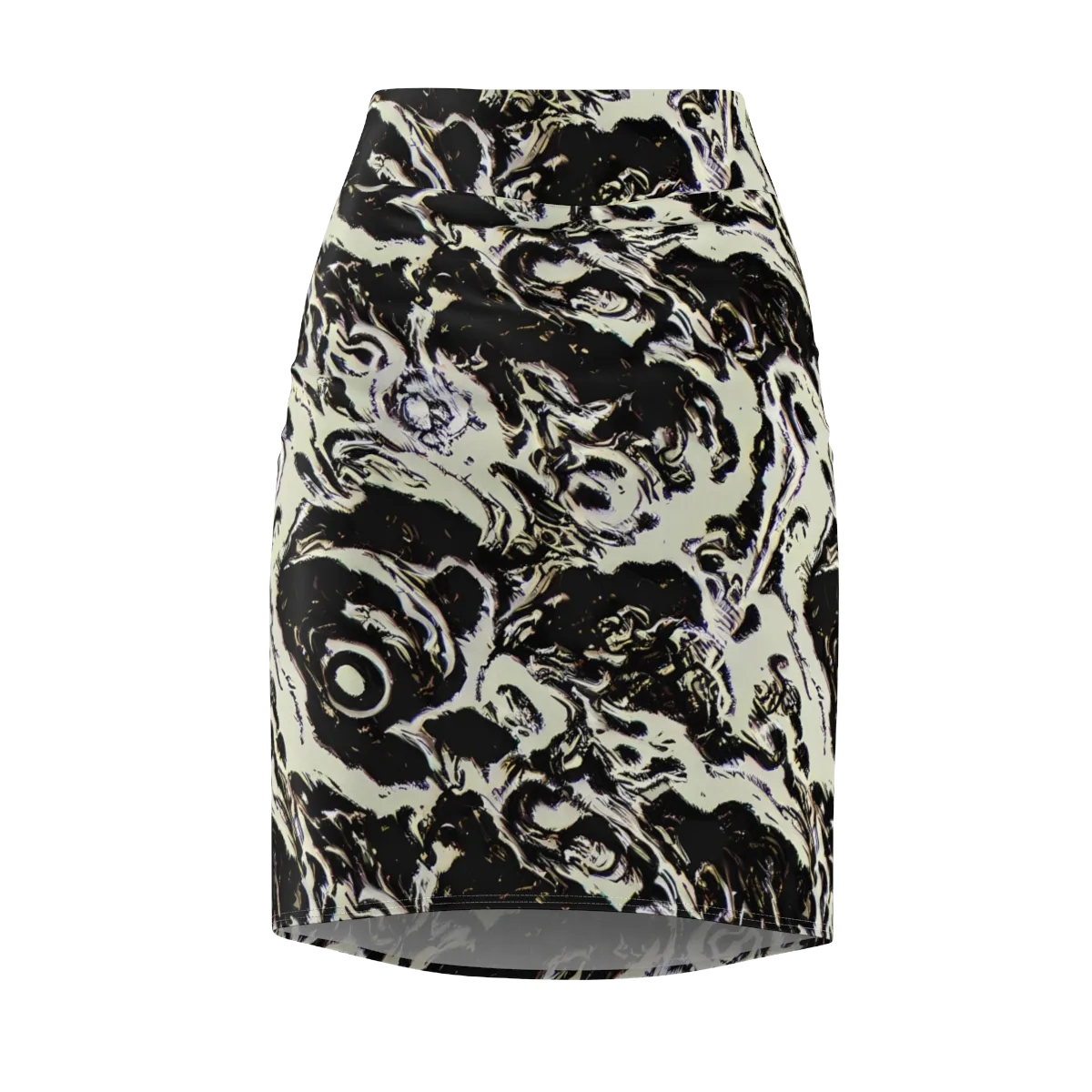 Black Opal Surge on Pencil Skirt — Front
