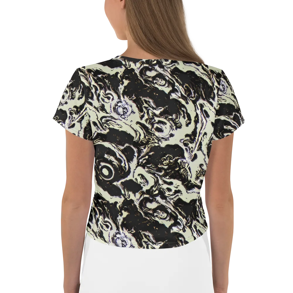 Black Opal Surge on Crop Tee — Back